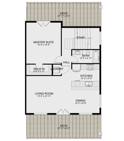 Second Floor for House Plan #2802-00172