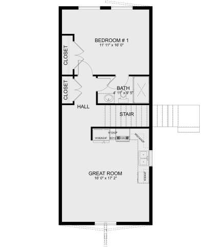 Second Floor for House Plan #2802-00173