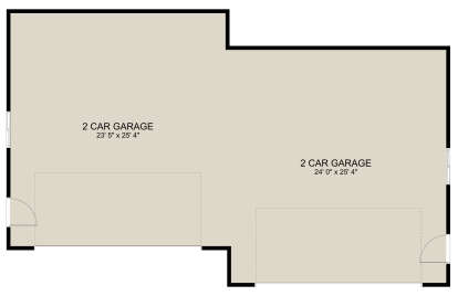 Garage Floor for House Plan #2802-00174