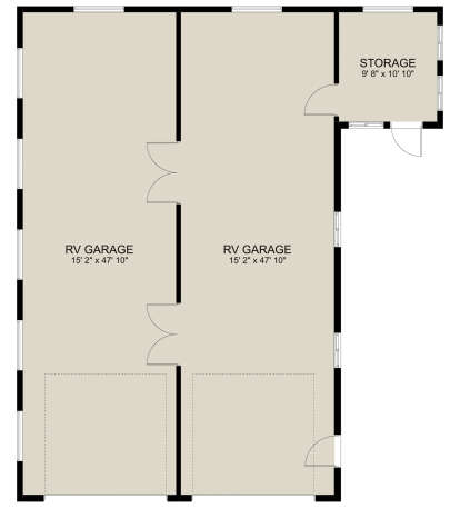 Garage Floor for House Plan #2802-00176