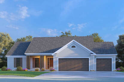 3 Bed, 2 Bath, 1632 Square Foot House Plan - #8318-00290
