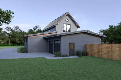 Modern House Plan #2464-00018 Elevation Photo