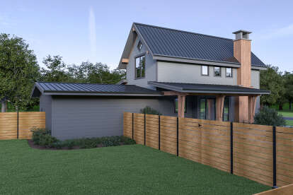 Modern House Plan #2464-00018 Elevation Photo