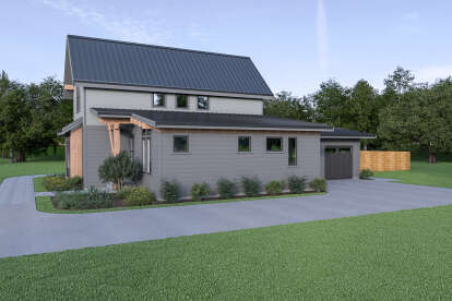 Modern House Plan #2464-00018 Elevation Photo