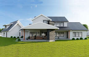 Modern Farmhouse House Plan #2464-00019 Elevation Photo