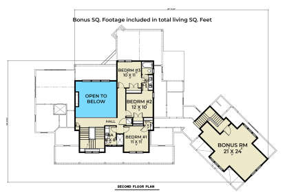 Second Floor for House Plan #2464-00019