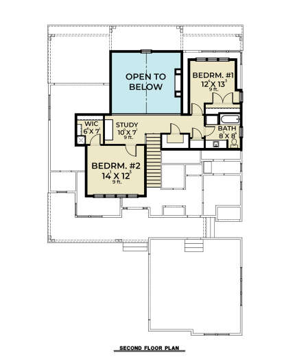 Second Floor for House Plan #2464-00020