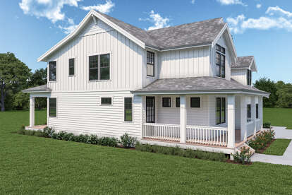 Modern Farmhouse House Plan #2464-00021 Elevation Photo
