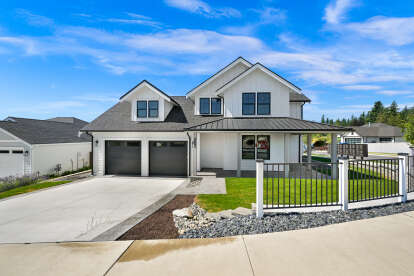 Modern Farmhouse House Plan #2464-00021 Elevation Photo