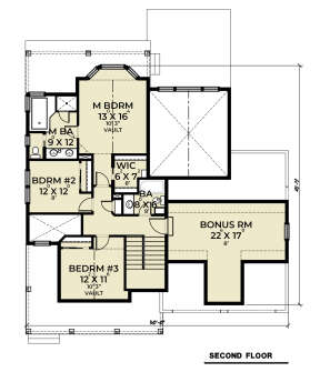 Second Floor for House Plan #2464-00021