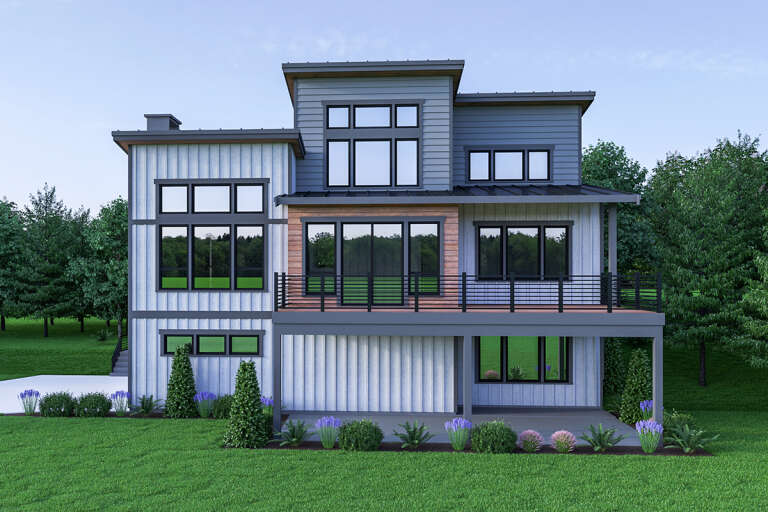 Modern House Plan #2464-00023 Elevation Photo