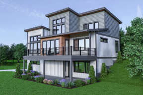 Modern House Plan #2464-00023 Elevation Photo