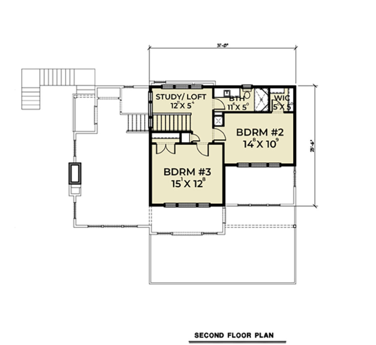 Second Floor for House Plan #2464-00023