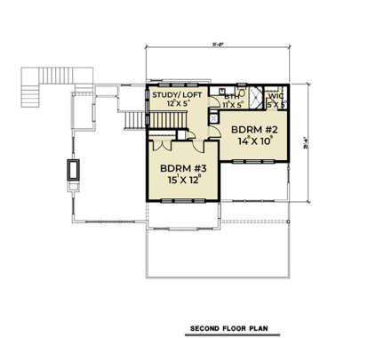 Second Floor for House Plan #2464-00023