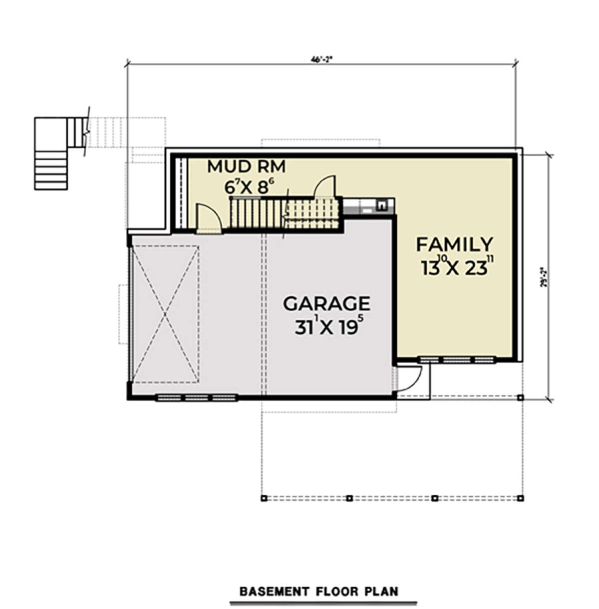 Basement for House Plan #2464-00023