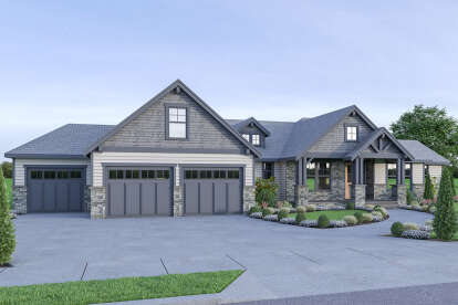 3 Bed, 2 Bath, 2923 Square Foot House Plan - #2464-00024