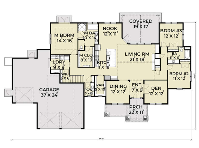House Plan House Plan #27821 Drawing 1