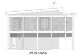 Coastal House Plan #940-00634 Elevation Photo