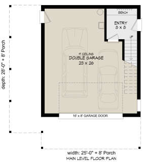 First Floor for House Plan #940-00634