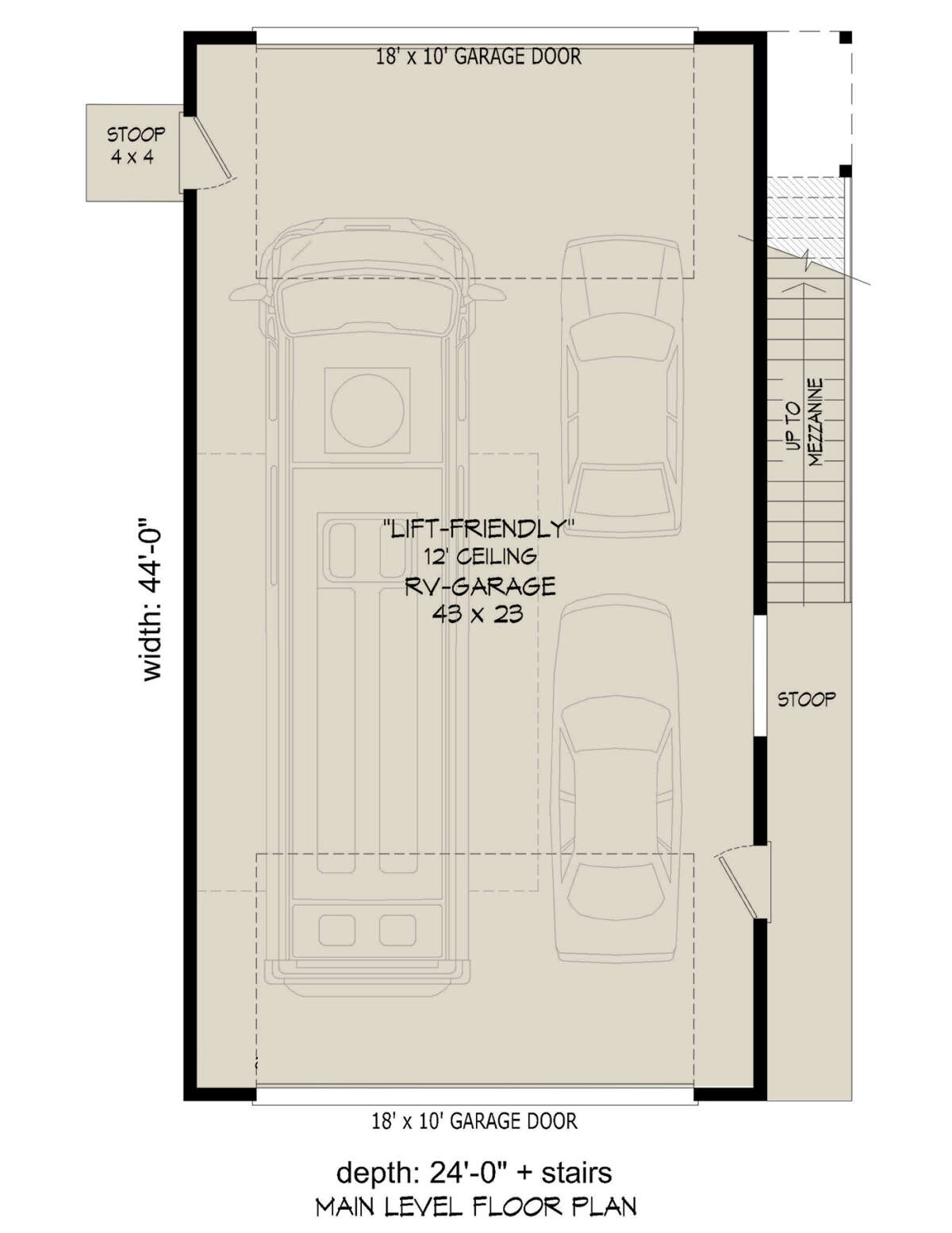 Garage Floor for House Plan #940-00635