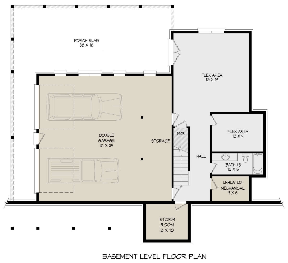 Basement for House Plan #940-00636