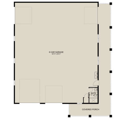 Garage Floor for House Plan #2802-00177