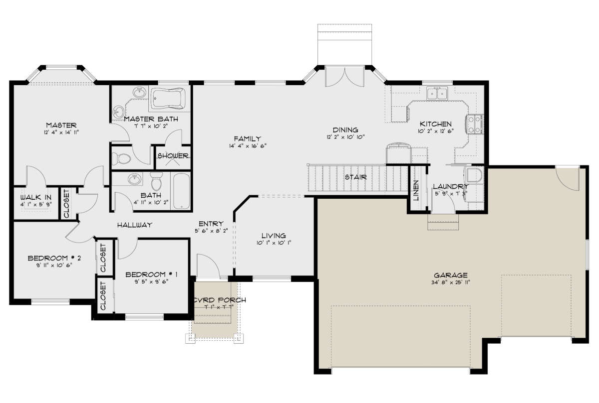 Main Floor  for House Plan #2802-00178