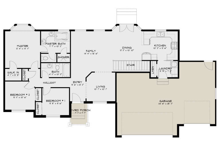 House Plan House Plan #27828 Drawing 1