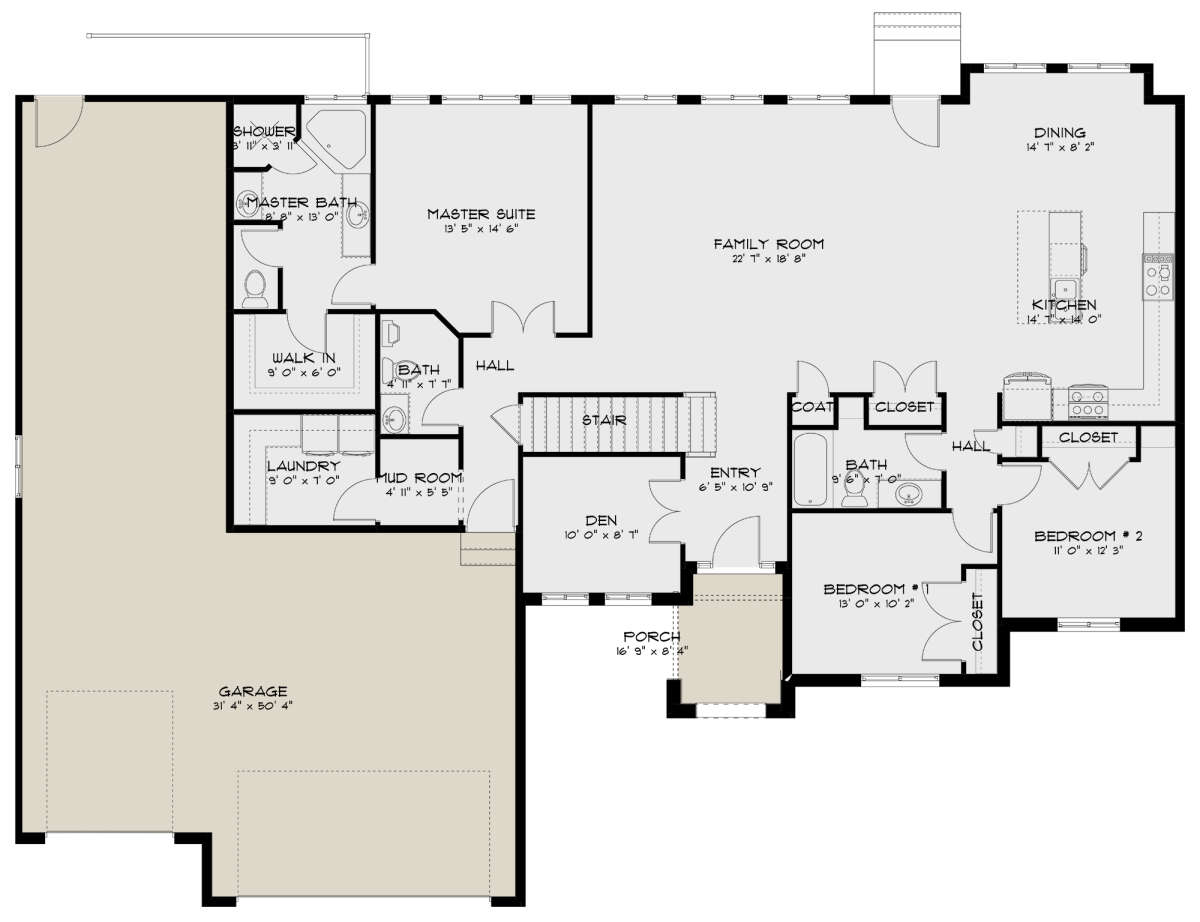 Main Floor  for House Plan #2802-00179