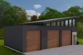 Modern House Plan #2802-00180 Elevation Photo