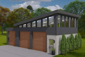 Modern House Plan #2802-00180 Elevation Photo