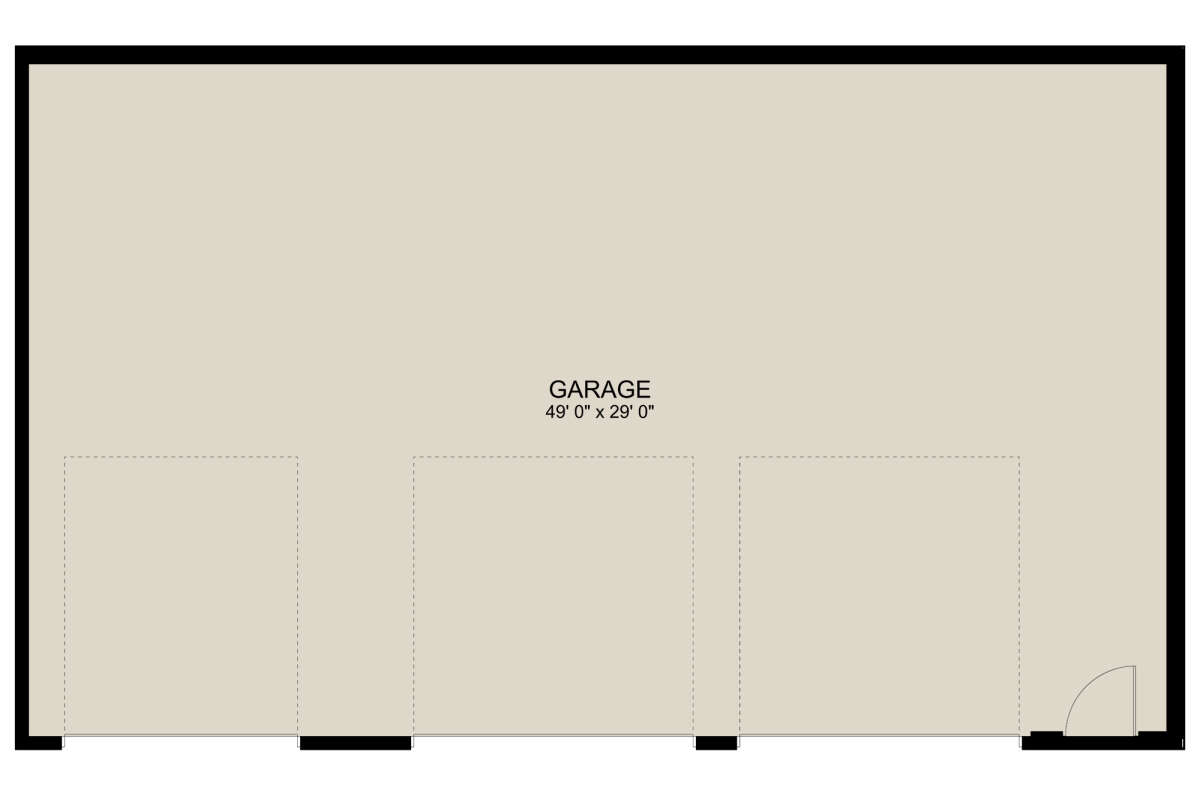 Garage Floor for House Plan #2802-00180