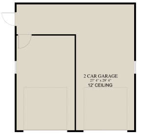 Garage Floor for House Plan #2802-00181