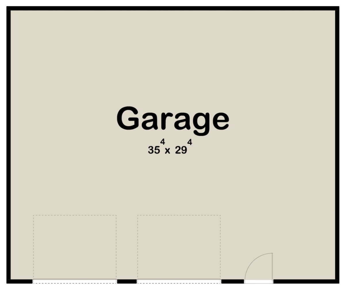 Garage Floor for House Plan #963-00680