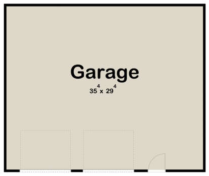 Garage Floor for House Plan #963-00680