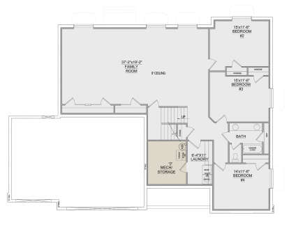 Basement for House Plan #8768-00097