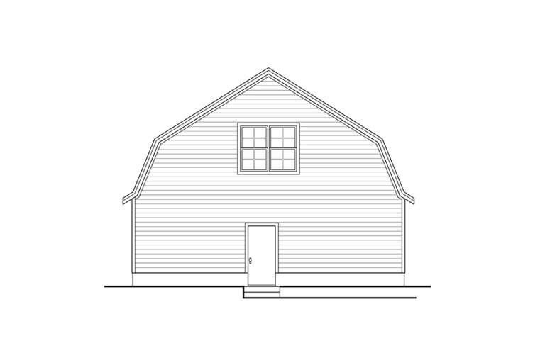 Barn House Plan #035-01031 Elevation Photo