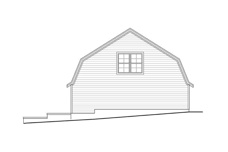 Barn House Plan #035-01031 Elevation Photo