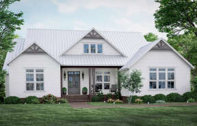 Modern Farmhouse House Plan #5995-00017 Elevation Photo