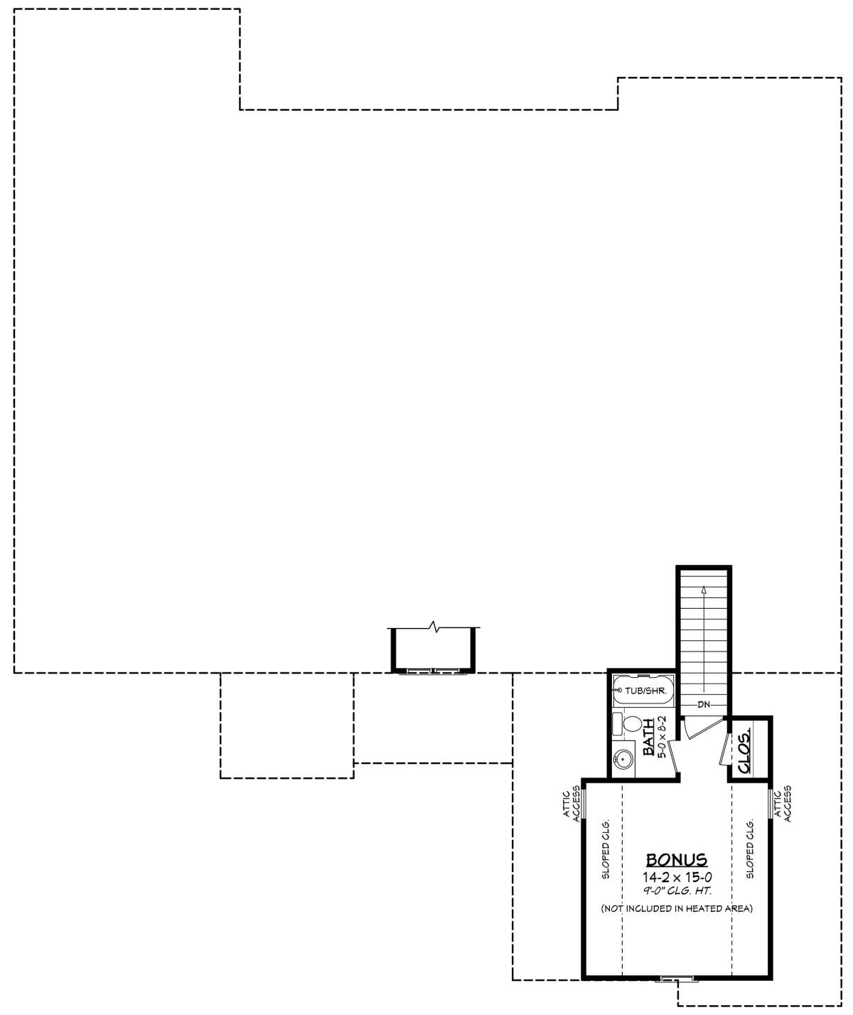 Bonus Room for House Plan #041-00305
