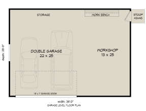 Garage Floor for House Plan #940-00637