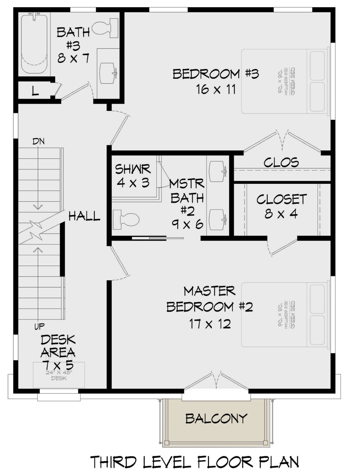 Third Floor for House Plan #940-00640