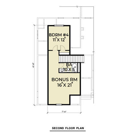 Second Floor for House Plan #2464-00025