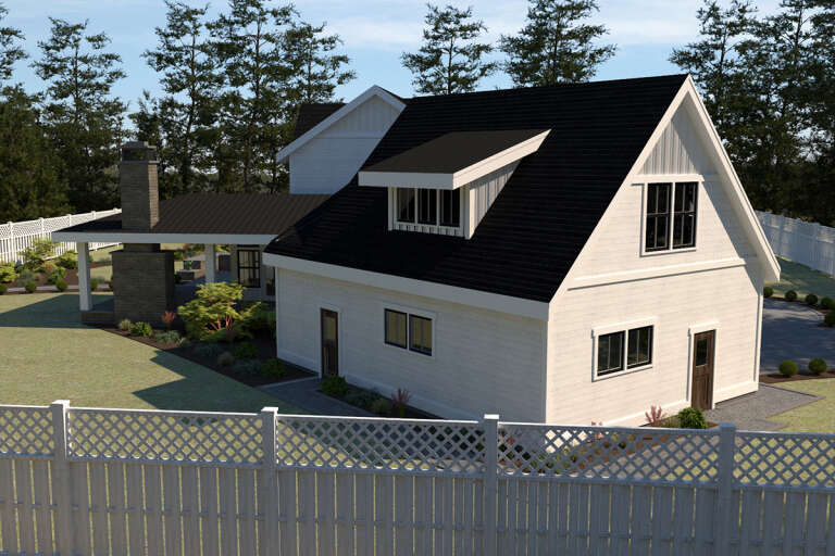 Modern Farmhouse House Plan #2464-00026 Elevation Photo