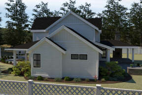 Modern Farmhouse House Plan #2464-00026 Elevation Photo
