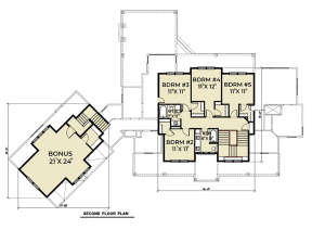 Second Floor for House Plan #2464-00026