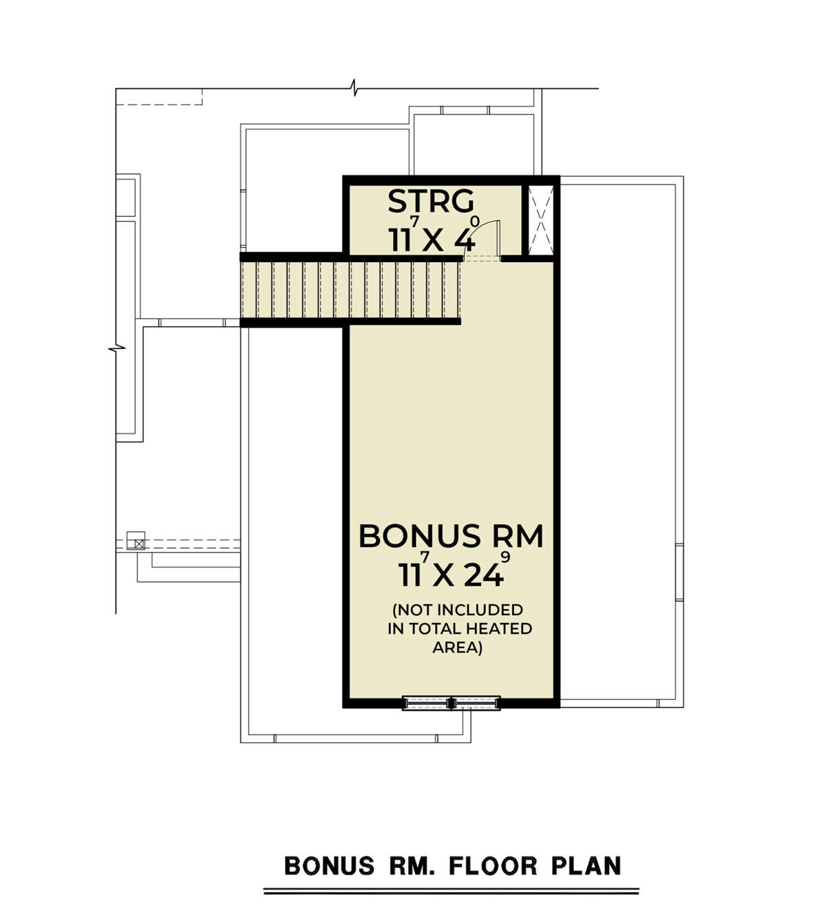 Bonus Room for House Plan #2464-00027