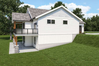 Modern Farmhouse House Plan #2464-00028 Elevation Photo