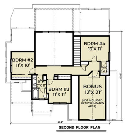 Second Floor for House Plan #2464-00029