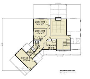 Second Floor for House Plan #2464-00030